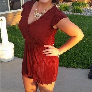 Maroon Romper